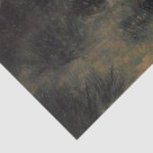 American Cowboy Paardenrenner Tegen de Zonsonderga Tissuepapier (Detail)