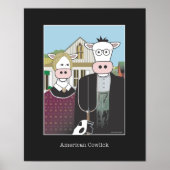 "American Cowlick" Poster van 16x20 inch (Voorkant)
