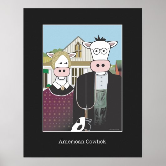"American Cowlick" Poster van 16x20 inch (Voorkant)