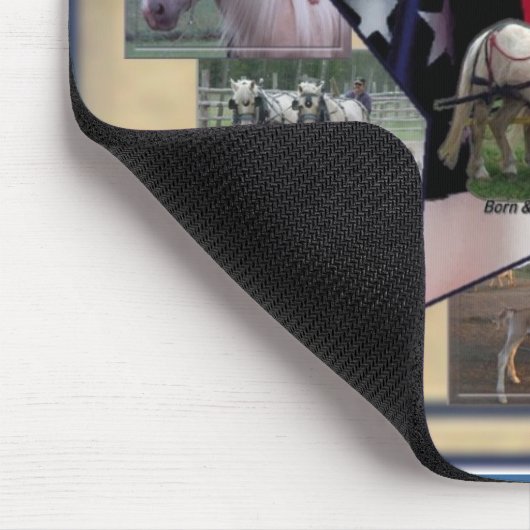 American Cream Collage Muismat (Hoek)