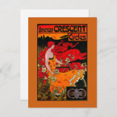 American Crescent Vintage PosterEurope Briefkaart (Voorkant / Achterkant)