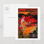 American Crescent Vintage PosterEurope Briefkaart (Voorkant / Achterkant)
