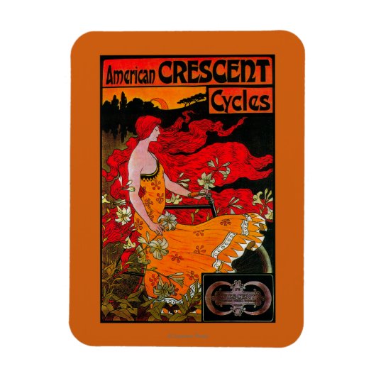 American Crescent Vintage PosterEurope Magneet (Verticaal)