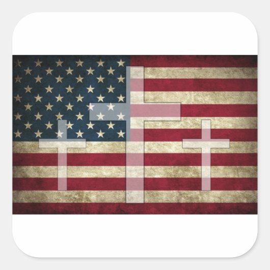 American Cross Sticker (Voorkant)