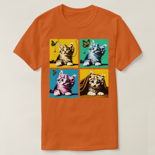 American Curl Art Schattigee Katten T-shirt (Design voorkant)