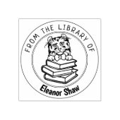 American Curl Cat, boek uit de bibliotheek van Rubberstempel (Afrduk)