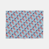 American Dachshund Wiener Dog Fleece Blanket (Voorkant (Horizontaal))