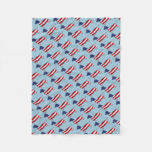 American Dachshund Wiener Dog Fleece Blanket