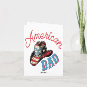 American Dad Cowboy Feestdagen Kaart (Achterkant)