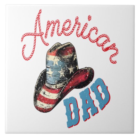 American Dad Cowboy Tegeltje (Voorkant)