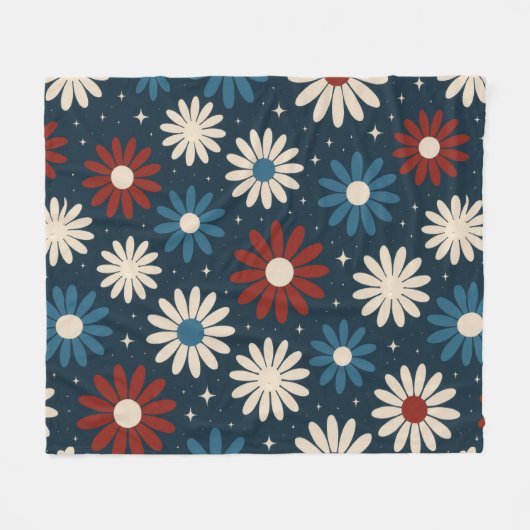 American Daisy's  Fleece Deken (Voorkant (Horizontaal))