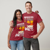American Darts Bullseye Pijl Triple Doel T-shirt (Unisex)