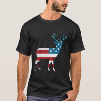 American Deer Hunters Patriottische Jacht T-shirt