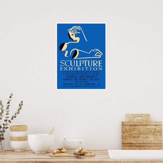 American Design Sculpture Exhibition Poster (Keuken)