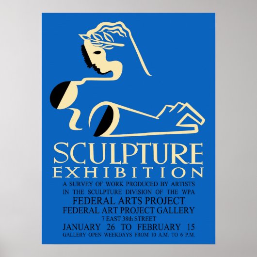 American Design Sculpture Exhibition Poster (Voorkant)