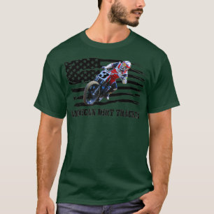 American Dirt Tracker Flat Track Racer Dirt Mannen T-shirt
