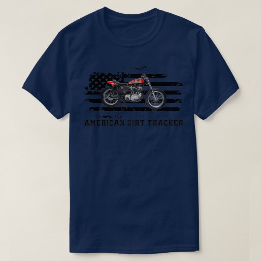 American Dirt Tracker Flat Track Racer Dirt Track T-shirt (Design voorkant)