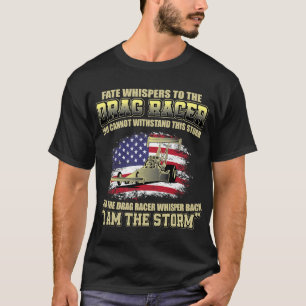American Drag Racing USA Flag Museum Dragster T-shirt