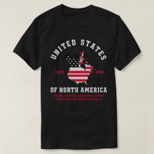 American Dream: 2025 sterren, strepen en esdoornsi T-shirt