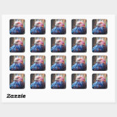 American Dream - Fantastische Eagle Vierkante Sticker (Vel)