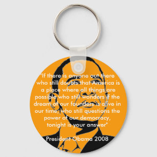American Dream Obama keyring Sleutelhanger