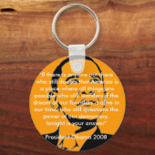 American Dream Obama keyring Sleutelhanger (Voorkant)