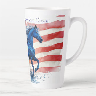American Dream Patriottisch Paard Latte Mok