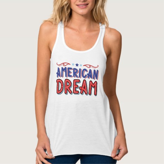 American Dream Tank Top – Patriotic Women’s Summer (Voorkant)