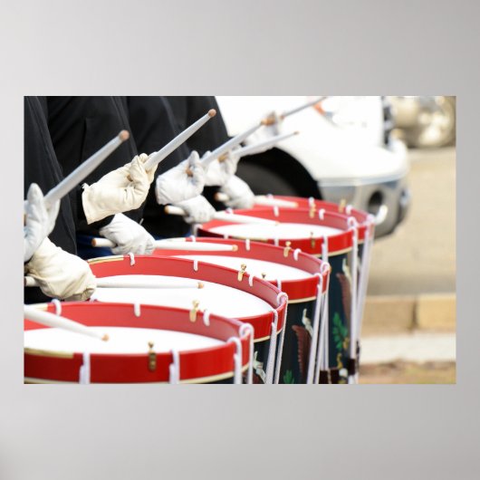 American Drummers USA Color Photo Wall Poster (Voorkant)