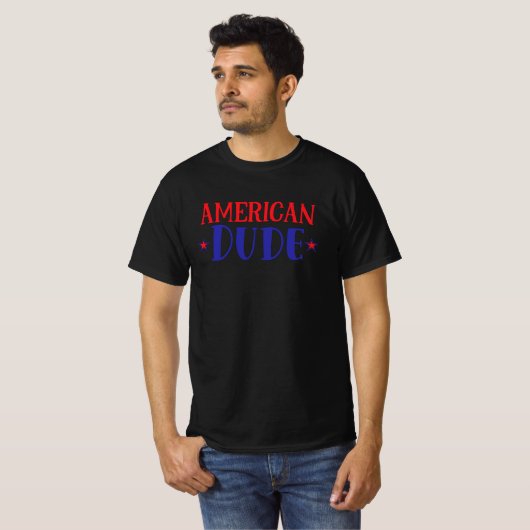 American Dude T-shirt (Voorkant volledig)