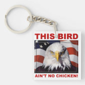 American Eagle Ain No Chicken key chain sleutelhan Sleutelhanger (Voorkant)