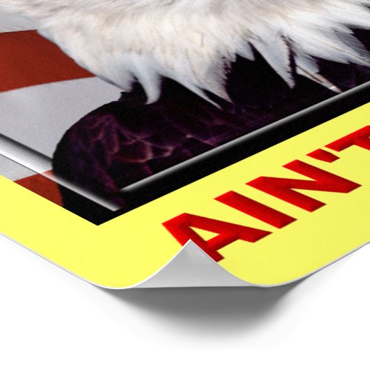 American Eagle Ain No Chicken Poster Sign (Hoek)