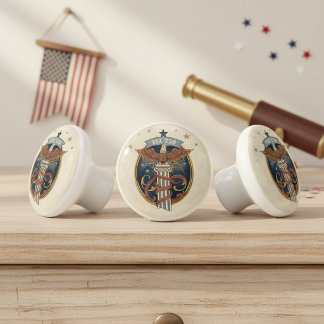American Eagle Art Nouveau USA 250 Motief ID1304 Keramische Knop