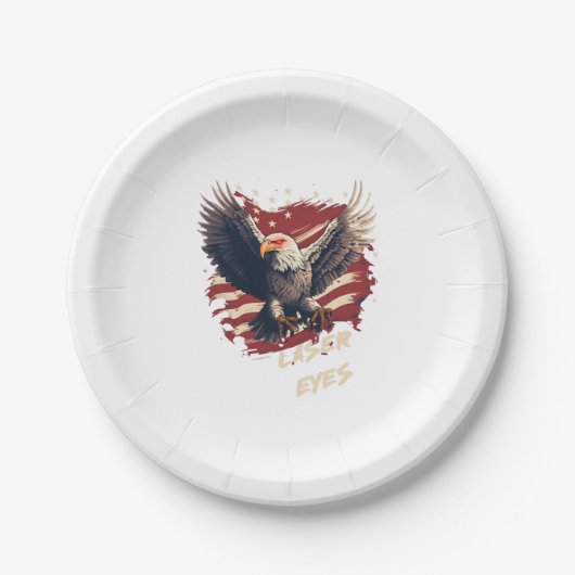 American Eagle Bitcoin Laser Ogen Papieren Bordje (Voorkant)