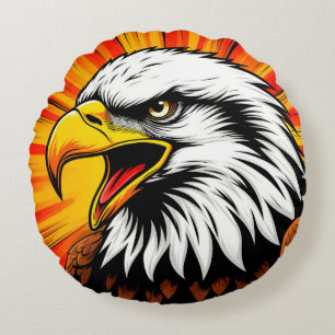 American Eagle Canvas – Vrijheidscadeau Rond Kussen