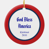 American Eagle Dated Ornament (Achterkant)