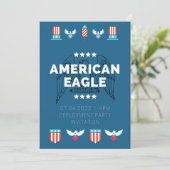 American Eagle Deployment Feest Kaart (Staand voorkant)