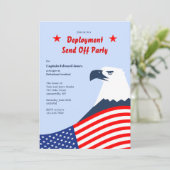 American Eagle Deployment Party Uitnodiging (Staand voorkant)