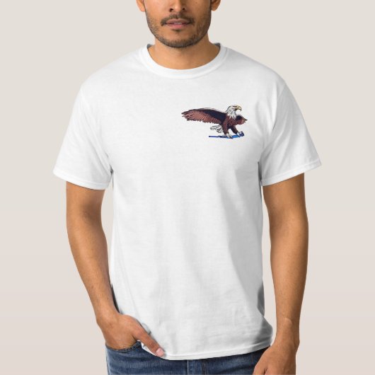 American Eagle Design Gedrukt T-shirt (Voorkant)