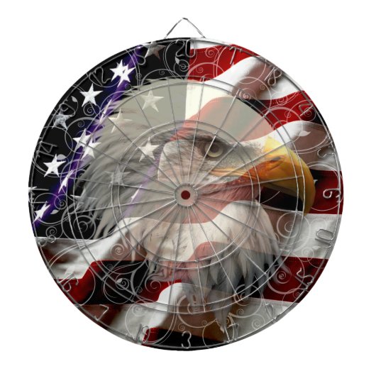 American Eagle Flag Dart Board Dartbord (Voorkant)