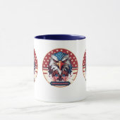 American Eagle Flag Keramische Mok (Midden)