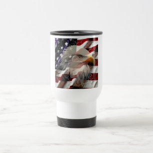 American Eagle Flag Reismok Reisbeker