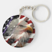 American Eagle Flag Sleutelhanger (Achterkant)