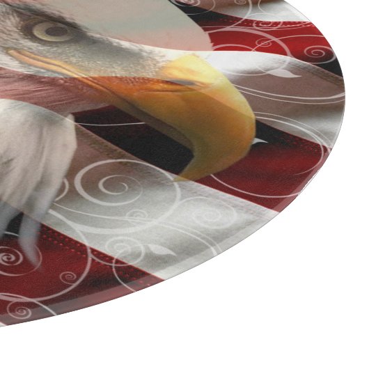 American Eagle Flag Snijplank (Hoek)