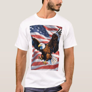 American Eagle & Flag T-shirt