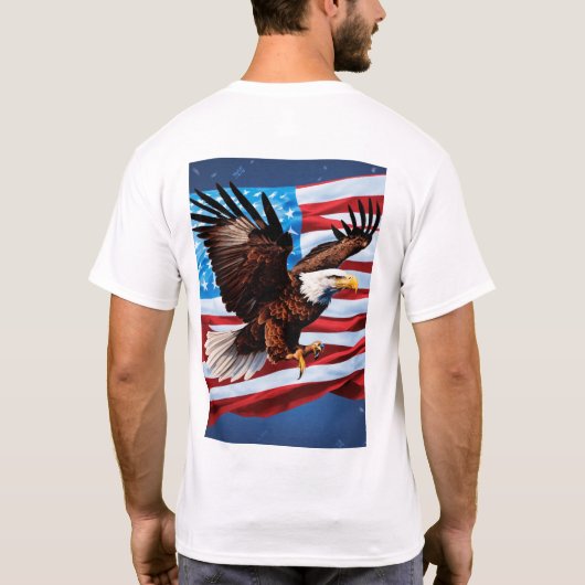 American Eagle & Flag T-shirt (Achterkant)