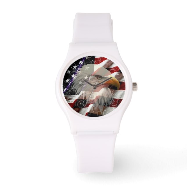 American Eagle Flag Watch Horloge (Voorkant)