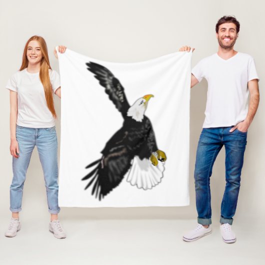 American Eagle Fleece Blanket (In situ)