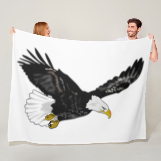 American Eagle Fleece Blanket (In situ)
