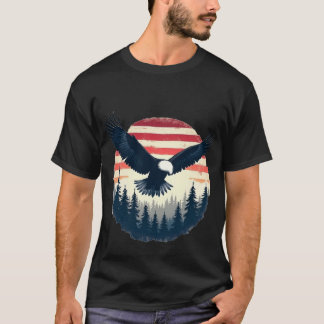 American Eagle Forest bij zonsondergang T-shirt